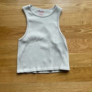 Pink Lily cropped tank top